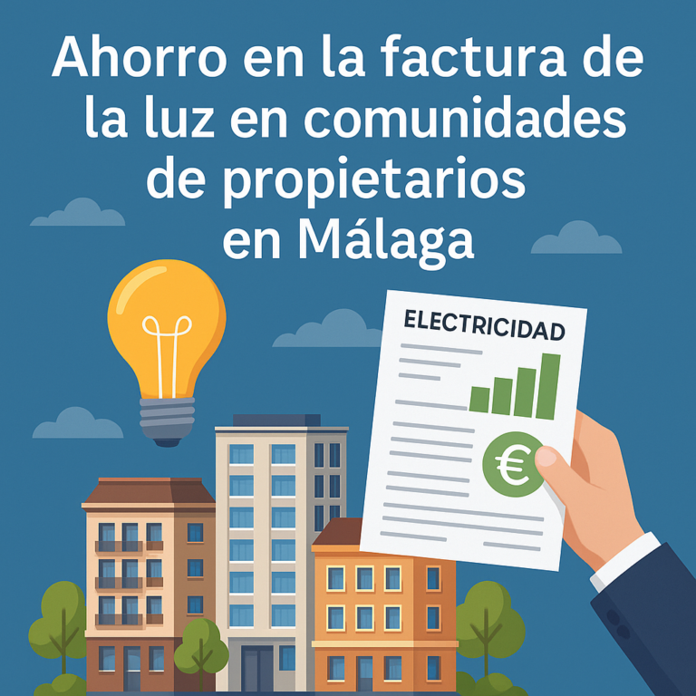 Ahorro en la factura de la luz en comunidades de propietarios en Málaga