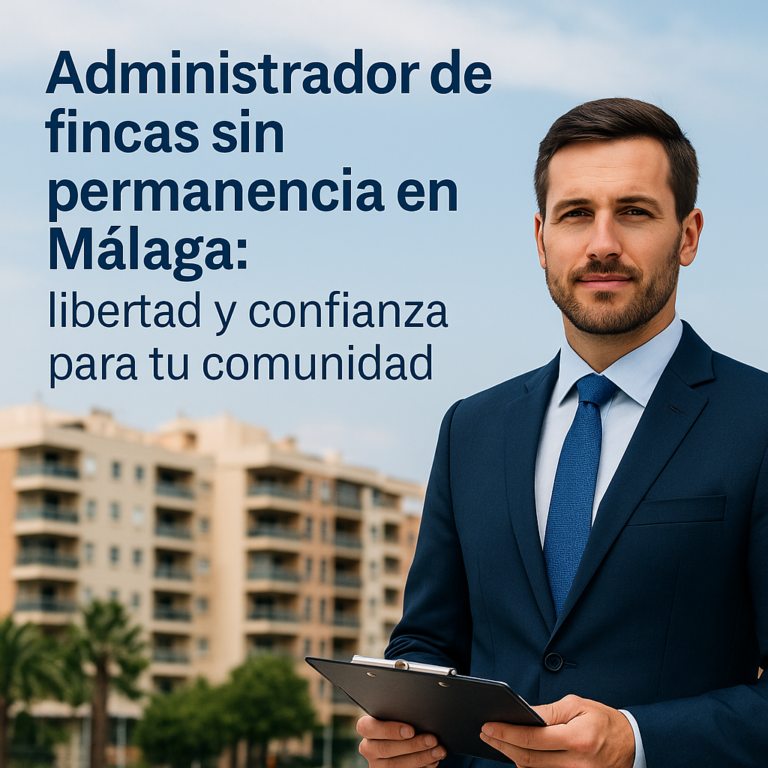 Administrador de fincas sin permanencia en Málaga